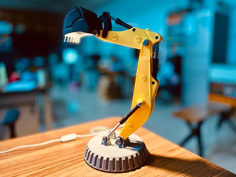 Excavator Table Lamp - Industrial and Playful Design - Premium Quality