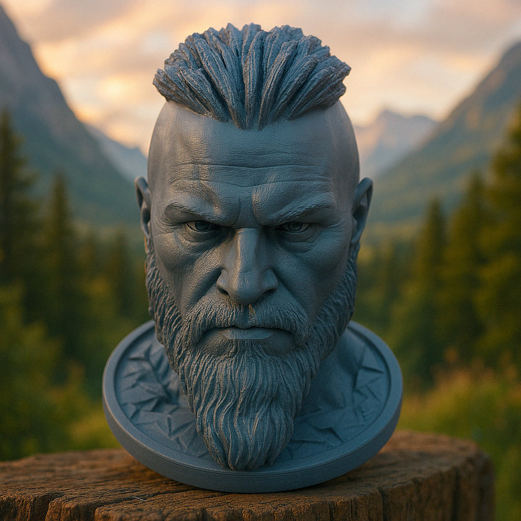 Statue "Ragnar" in Royal Blue - Bold and Iconic - Premium Quality