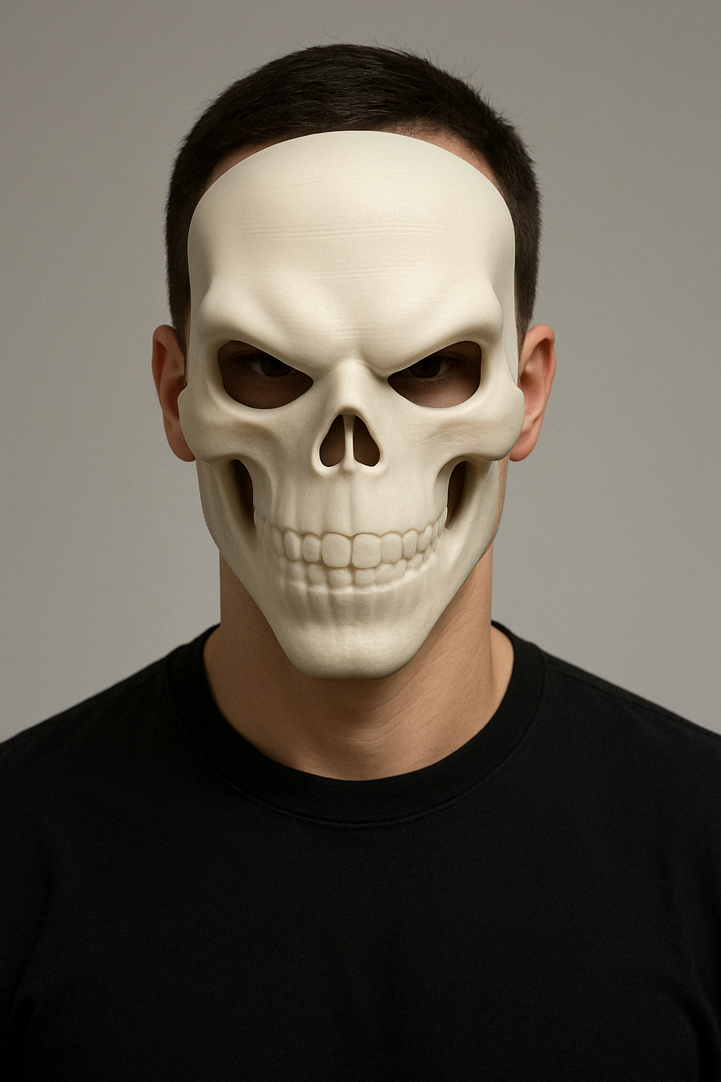 White Ghost Rider Skull Mask – Cool and Menacing Design - Premium Quality
