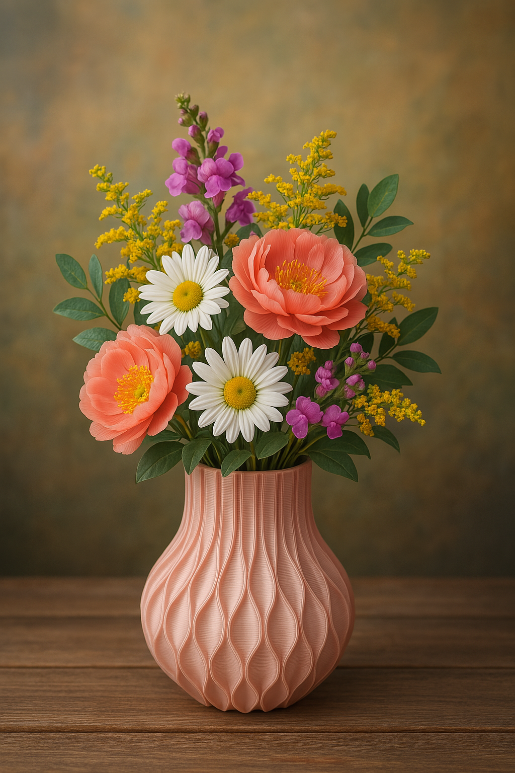 Vase with modern twisted design - Premium Quality