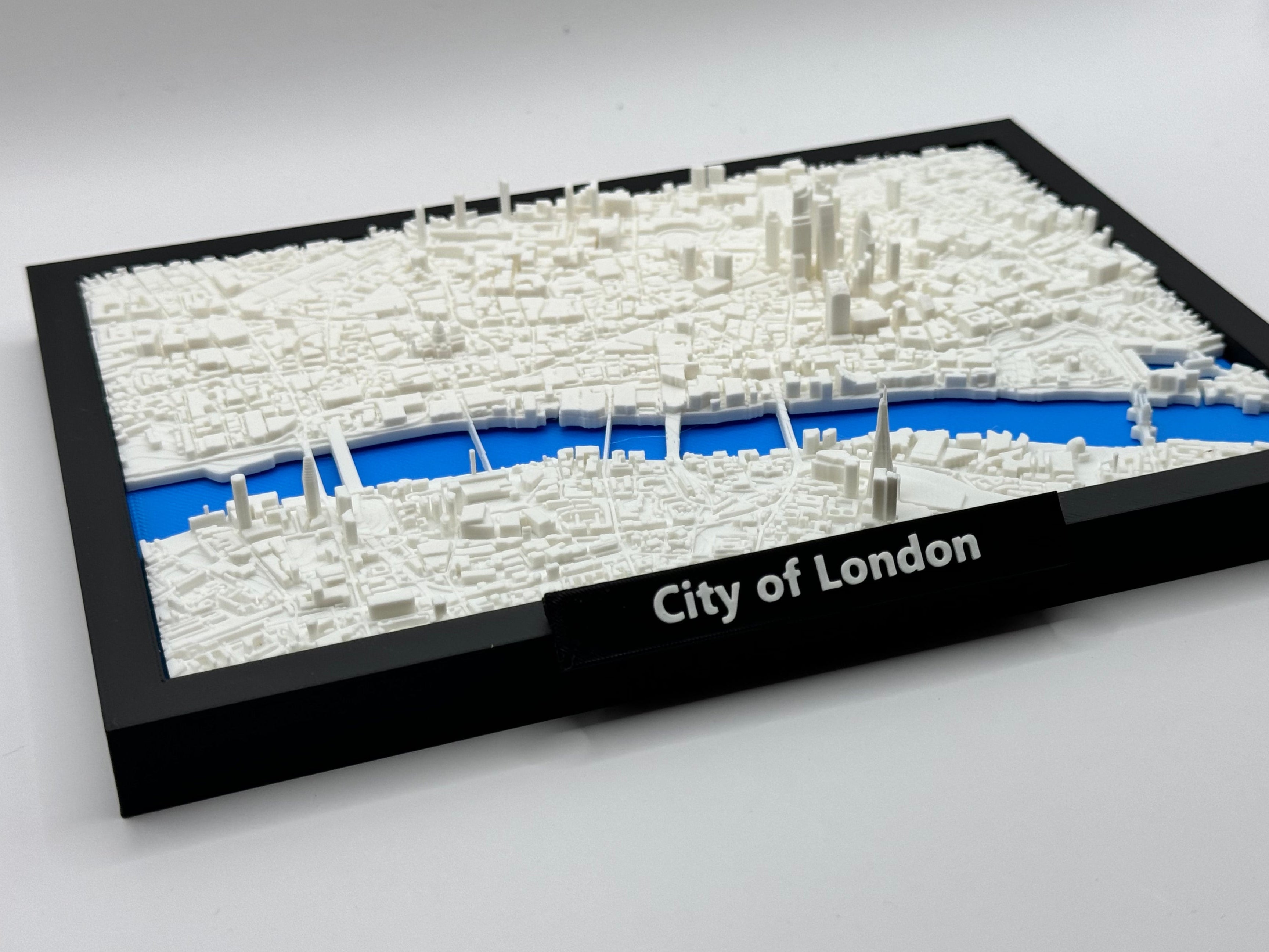 3D Printed Miniature City of London – Detailed City Map and Skyline - Premium Quality