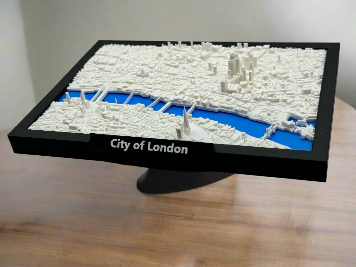 3D Printed Miniature City of London – Detailed City Map and Skyline - Premium Quality