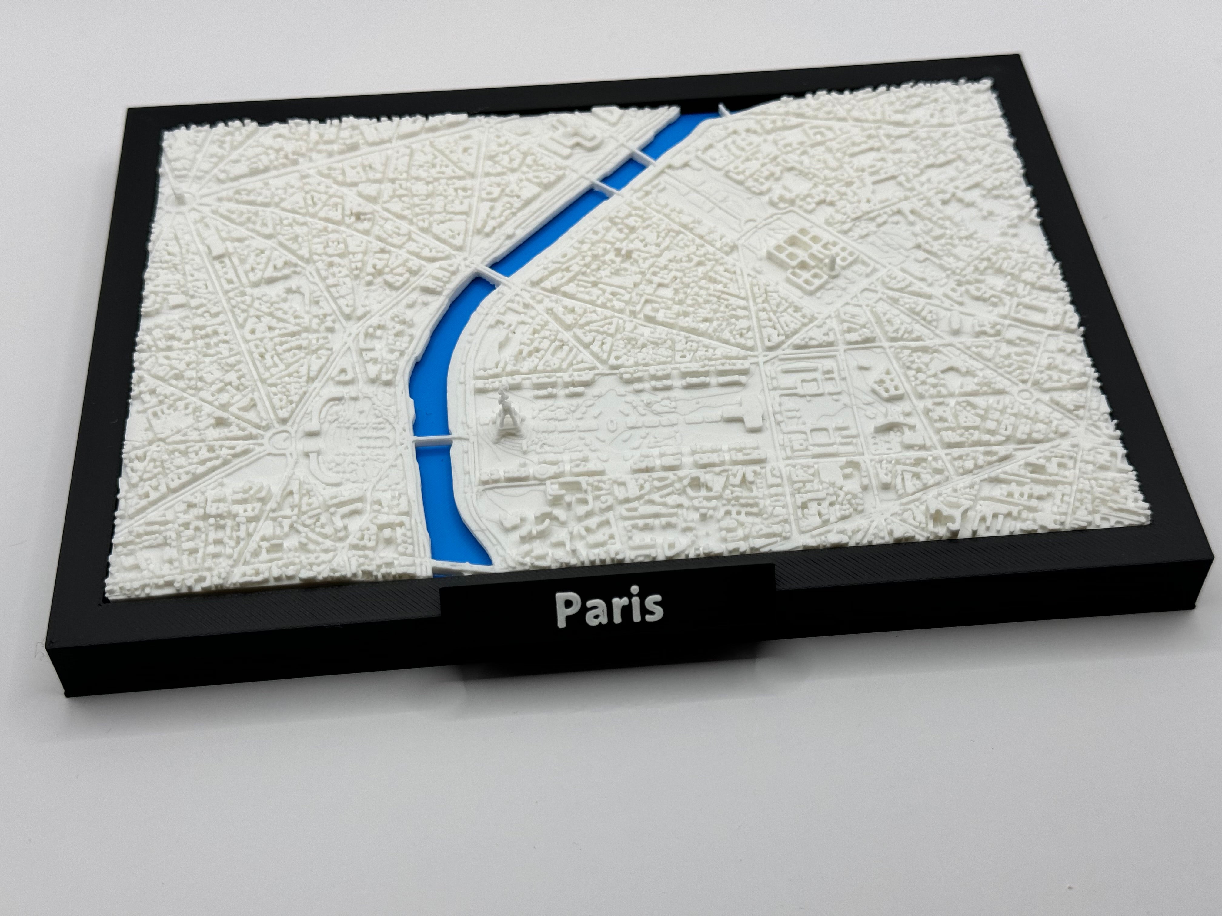 3D Printed Miniature of Paris – Detailed City Map and Historic Architecture - Premium Quality