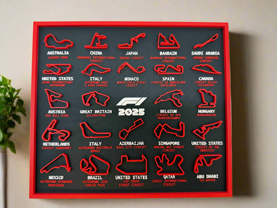 Calendar Formula 1 2025 - Premium Quality