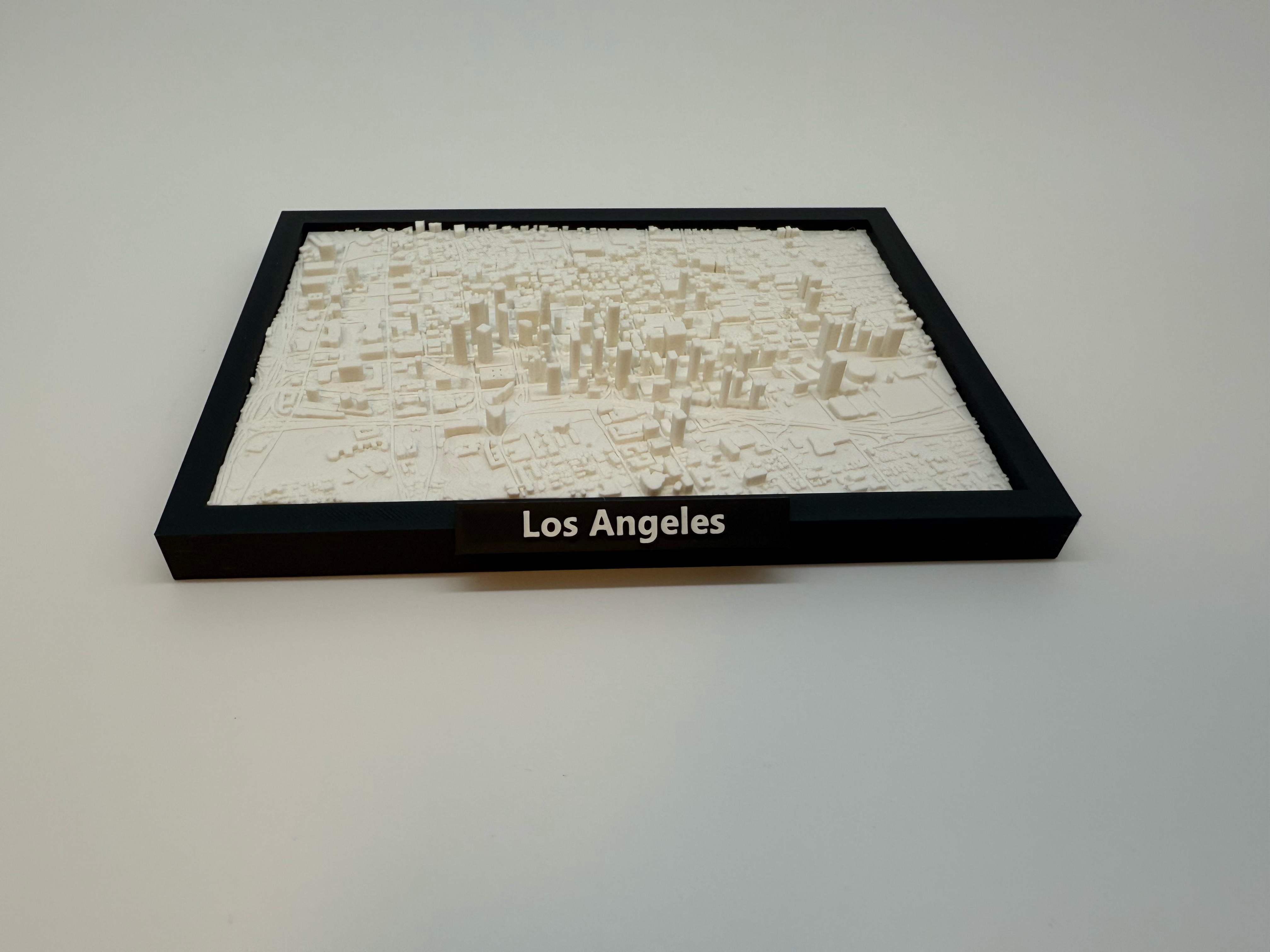 3D Printed Miniature of Los Angeles – Detailed City Map and Skyline - Premium Quality