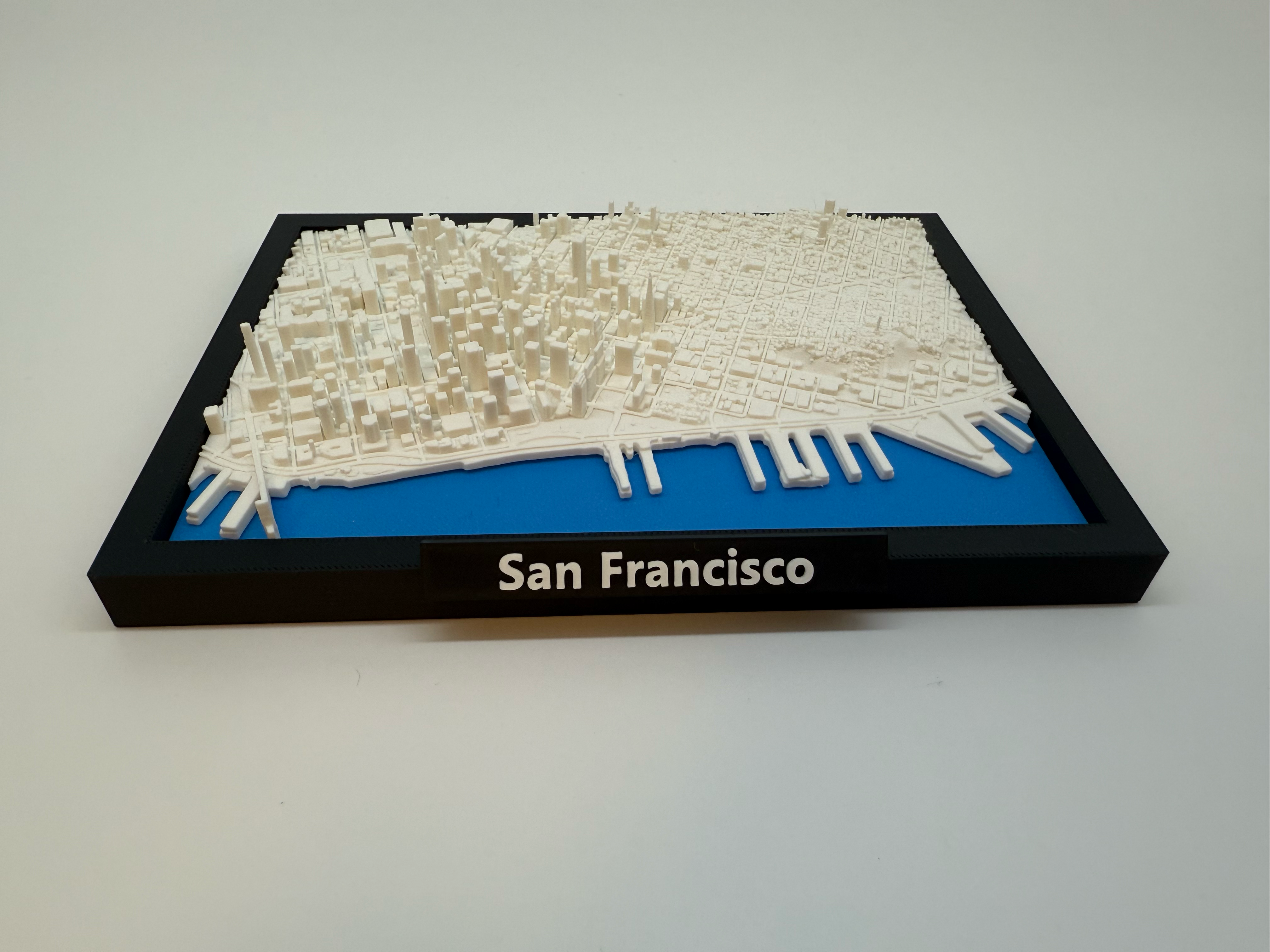 3D Printed Miniature of San Francisco – Detailed City Map and Skyline - Premium Quality