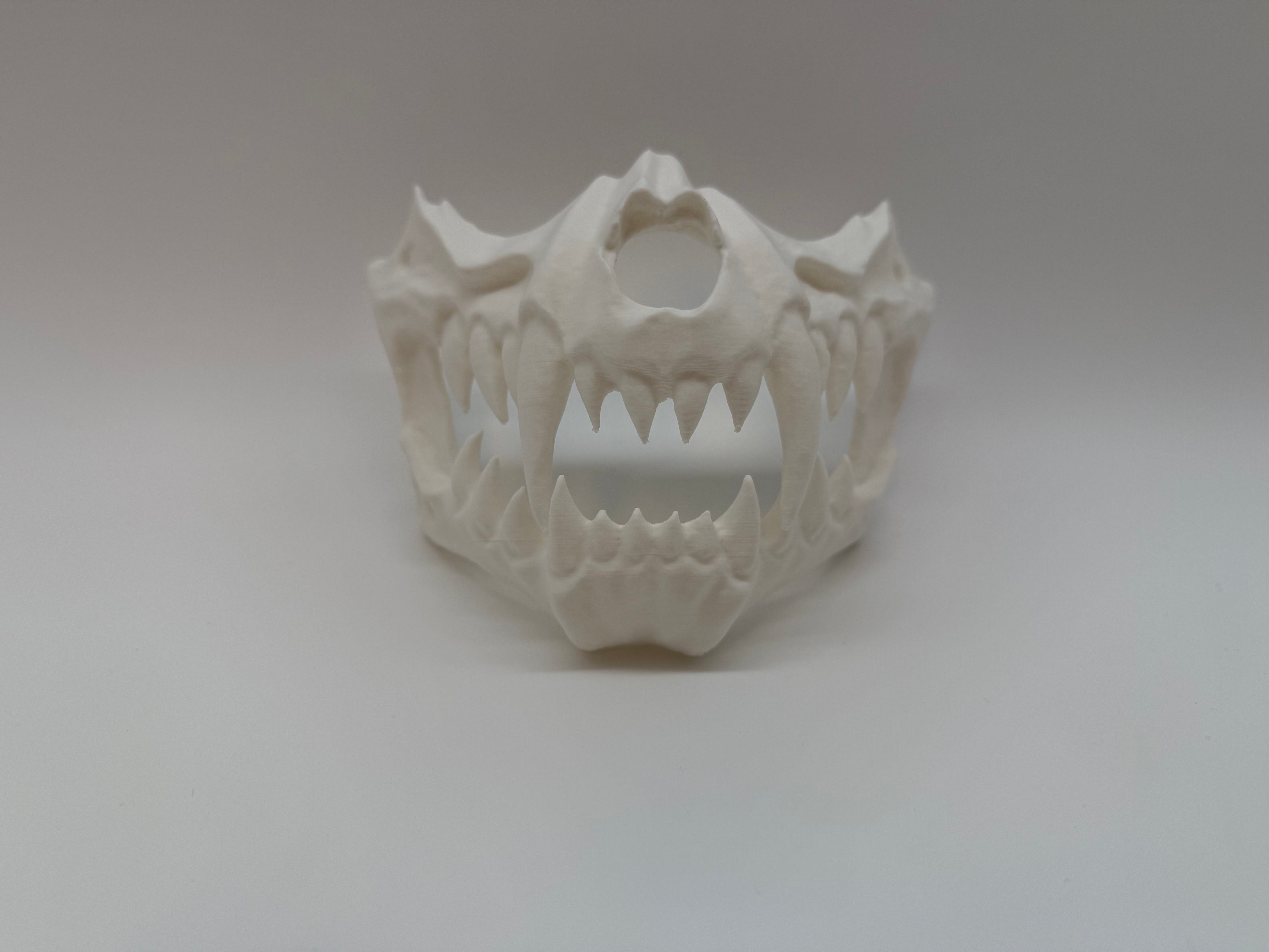 White Monster Jaw Mask – Scary and Unique Design - Premium Quality