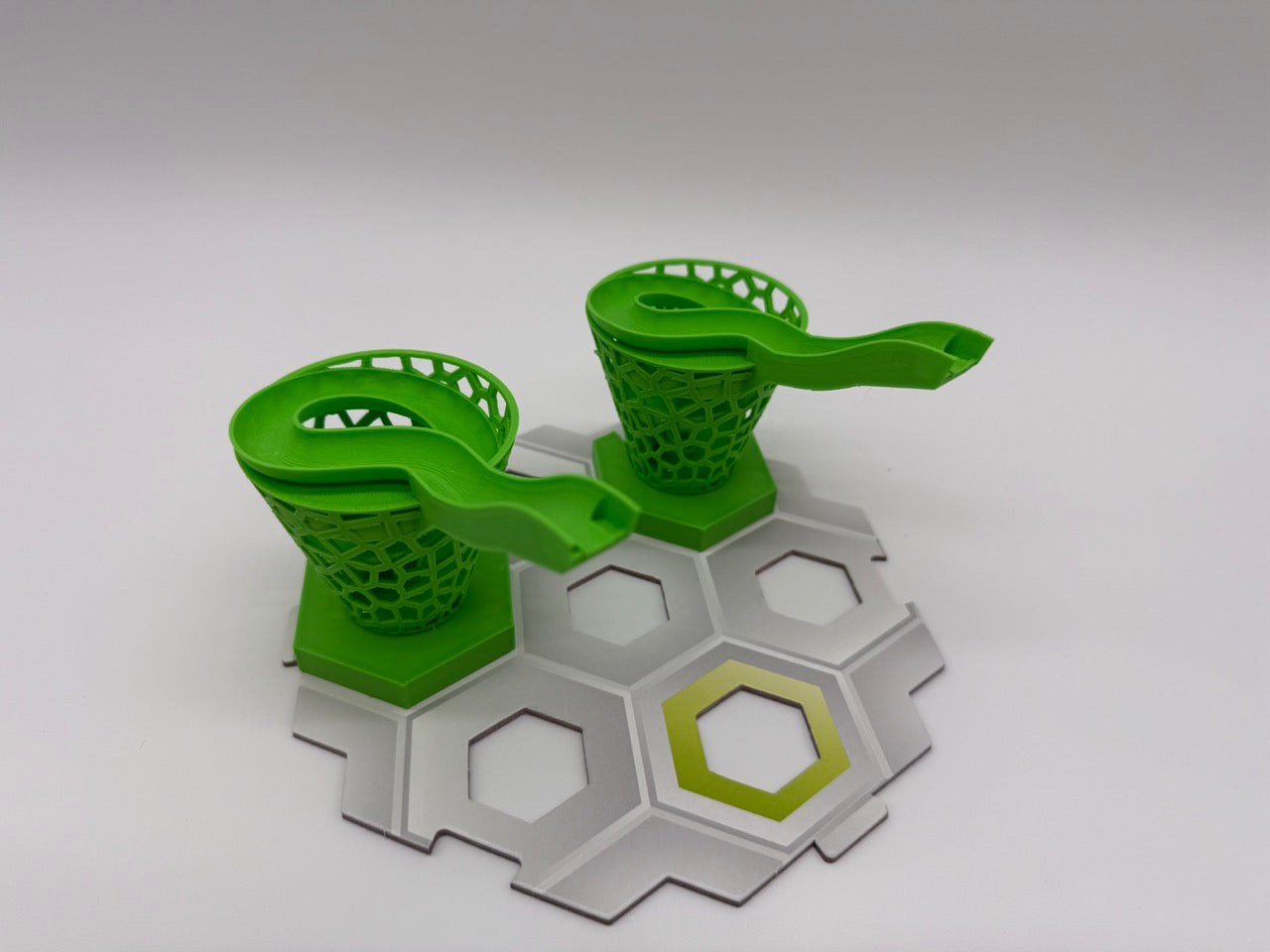 GraviTrax Compatible Funnel Tunnels – Set of 2, White - Premium Quality