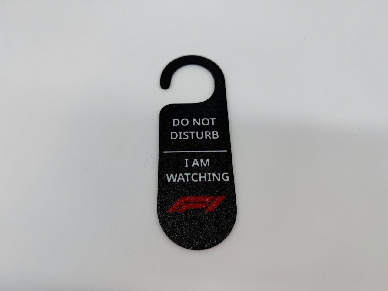 “Do Not Disturb – F1 Watching” Door Hanger – Premium Quality