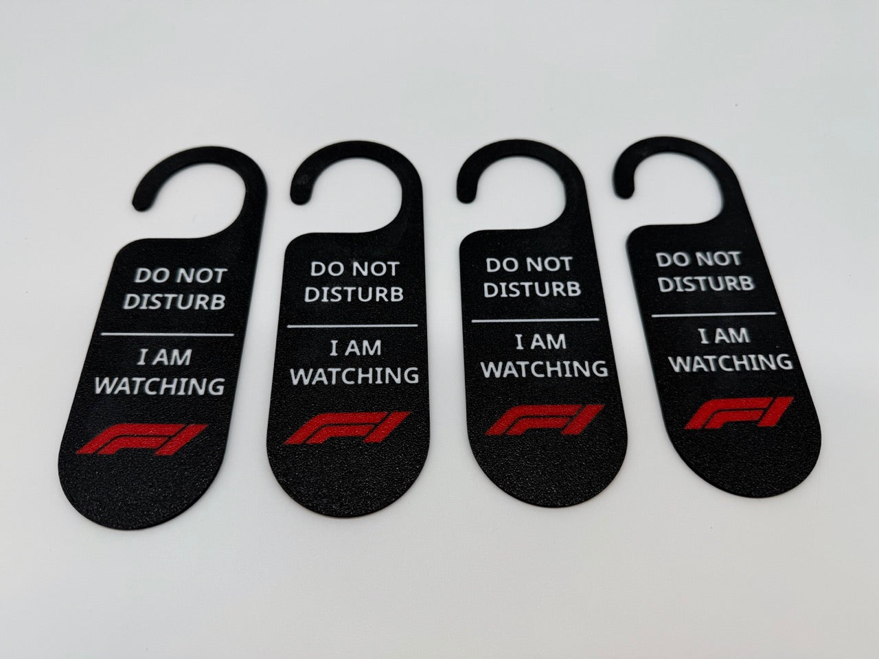 “Do Not Disturb – F1 Watching” Door Hanger – Premium Quality