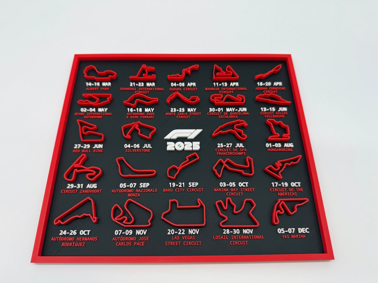 Calendar Formula 1 2025 - Premium Quality