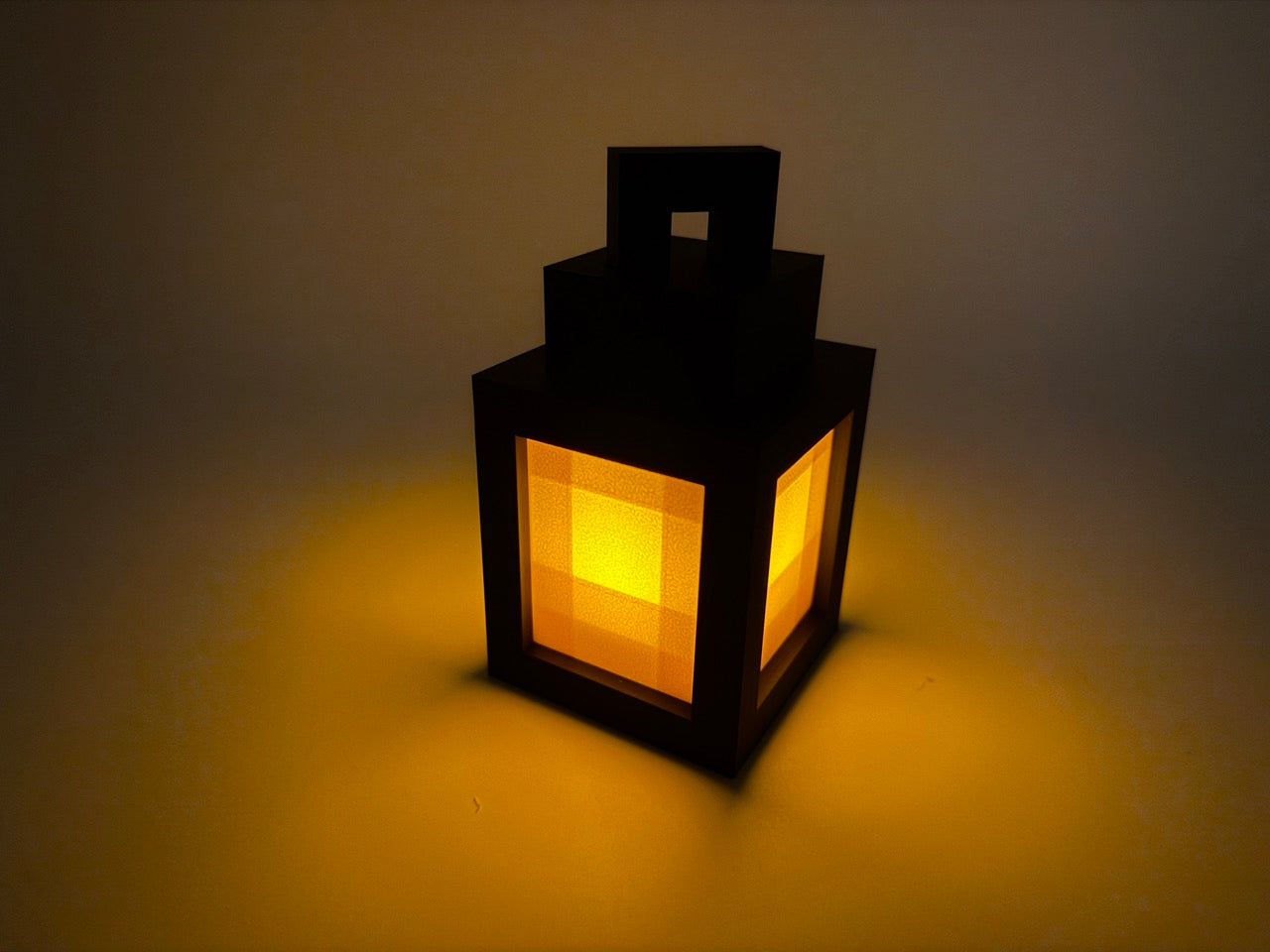 Pixel Lantern - Minecraft Inspiration - Premium Quality