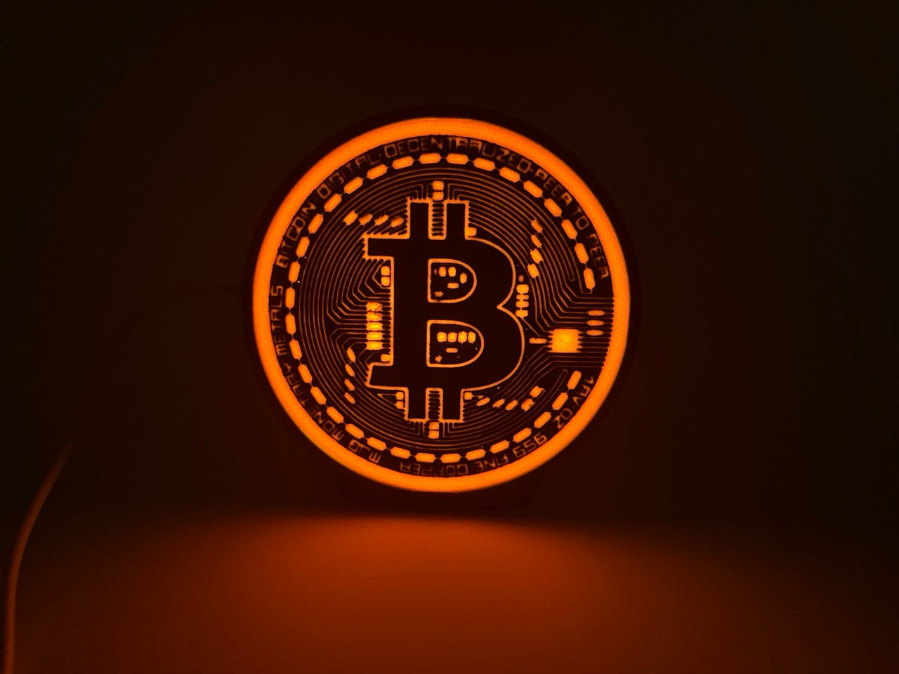 Bitcoin LED Lamp – Decorative Lighting for Crypto Enthusiasts – Premium Quality