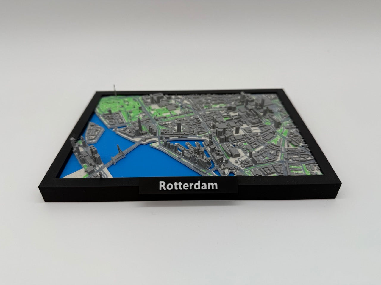 Detailed 3D City Map of Rotterdam – Unique Miniature of the City – Full Color – Premium Quality