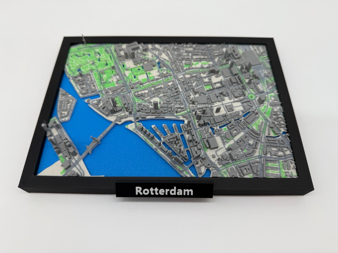 Detailed 3D City Map of Rotterdam – Unique Miniature of the City – Full Color – Premium Quality