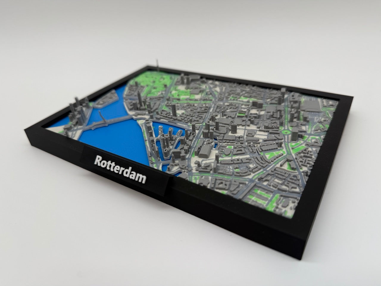 Detailed 3D City Map of Rotterdam – Unique Miniature of the City – Full Color – Premium Quality